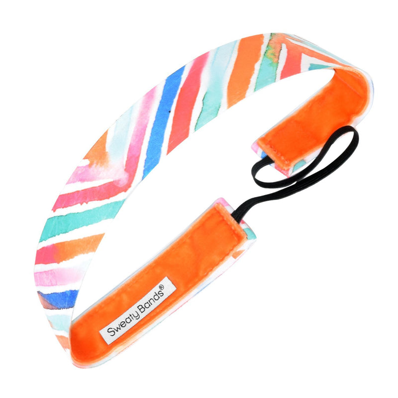 Aim High | Orange, Multi | 1 Inch Sweaty Bands Non Slip Headband