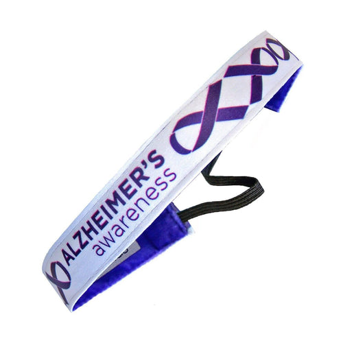 Alzheimer's Awareness Sweaty Bands Non Slip Headband