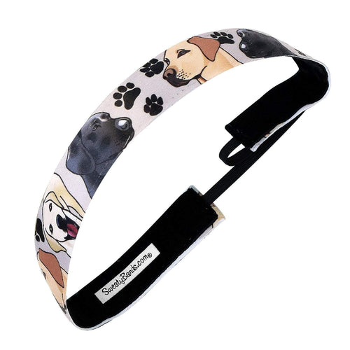 Animal | Labrador Love | Grey | 1 Inch Sweaty Bands