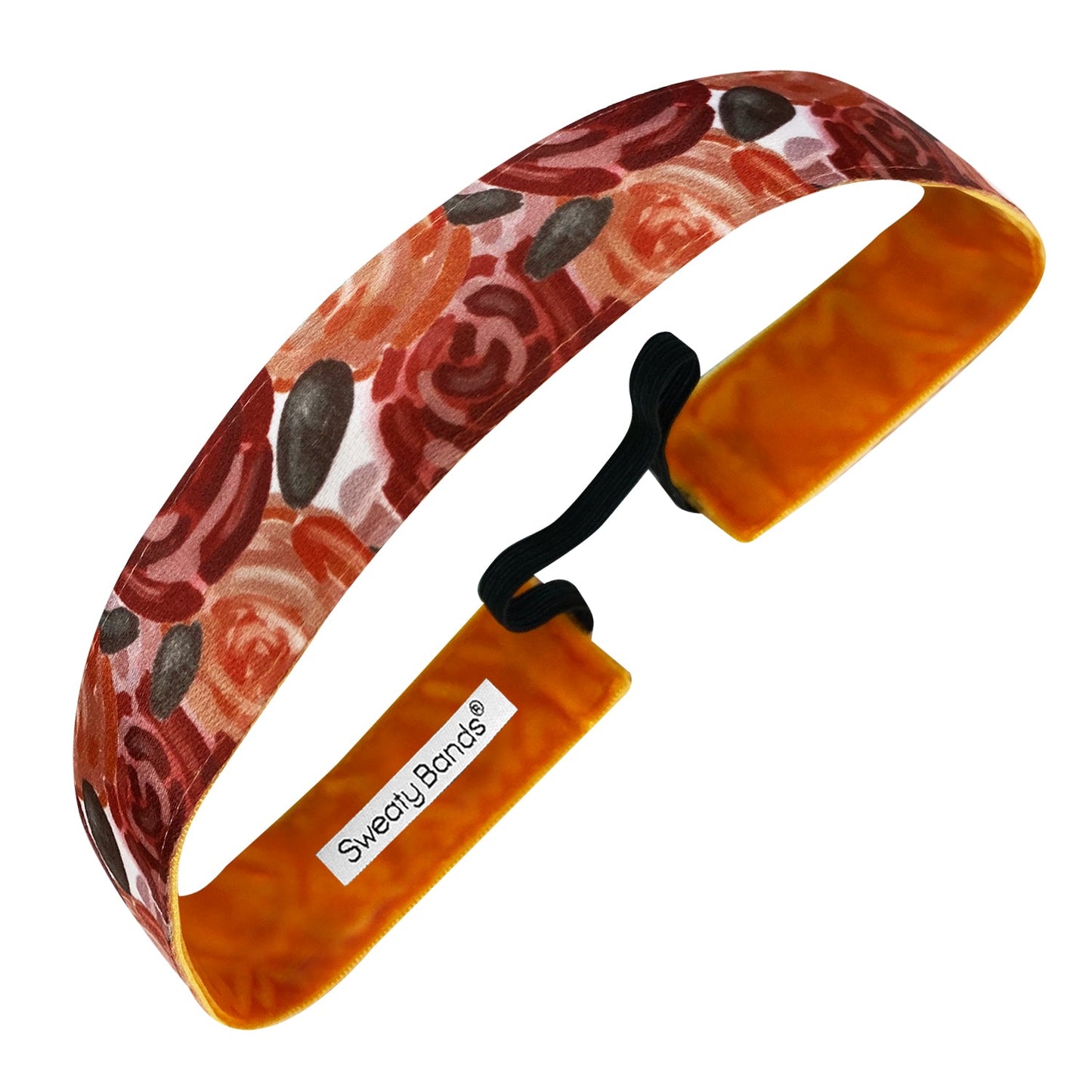 Autumn Whisper | Red, Orange | 1 Inch Sweaty Bands Non Slip Headband