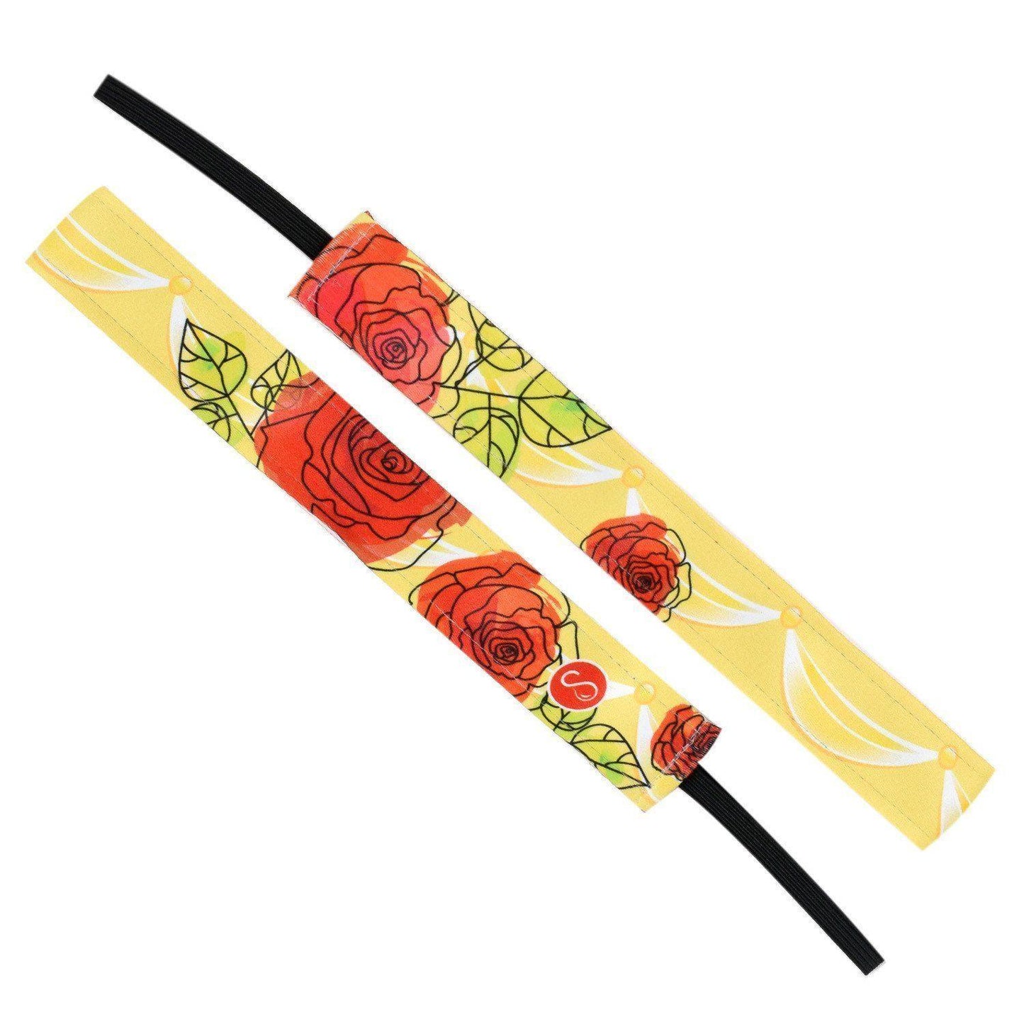 Belle of the Ball | Red, Yellow | 1 Inch Sweaty Bands Non Slip Headband