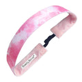 Bleach Dye | Pink | 1 Inch Sweaty Bands Non Slip Headband
