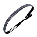 Bling | Bling It On | Charcoal | 3/8 Inch Sweaty Bands Non Slip Headband