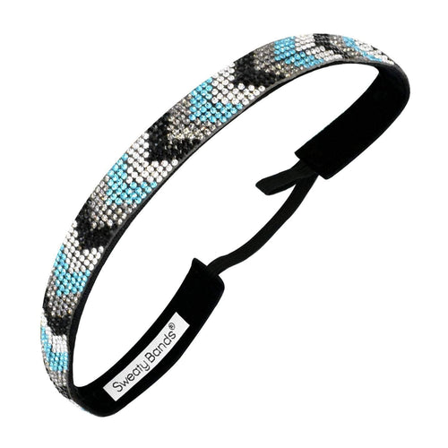 Bling | Chevron So Chic | Turquoise | 5/8 Inch Sweaty Bands Non Slip Headband