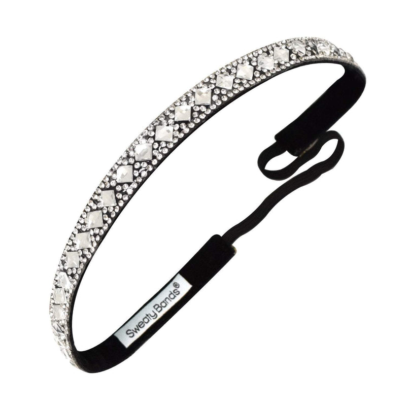 Bling | Girl You're a Gem | Silver | 5/8 Inch Sweaty Bands Non Slip Headband