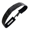 Bling | Glitterati | Black | 1 Inch Sweaty Bands Non Slip Headband