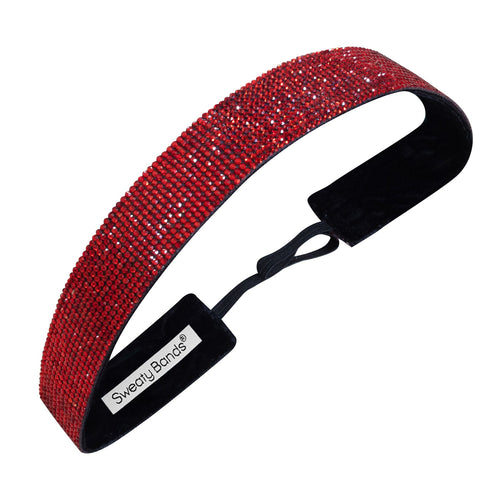 Bling | Glitterati | Red | 1 Inch Sweaty Bands Non Slip Headband