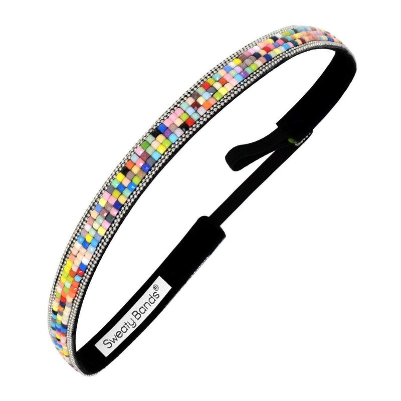 Bling | Glitzy Goddess | Multi | 5/8 Inch Sweaty Bands Non Slip Headband