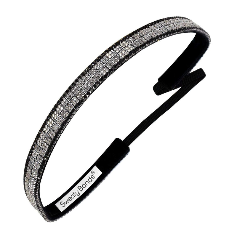 Bling It | Glint of Hope | Silver, Black | 5/8 Inch Sweaty Bands