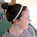 Bling | Pearls of Wisdom | White | 5/8 Inch Sweaty Bands Non Slip Headband