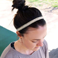 Bling | Pearls of Wisdom | White | 5/8 Inch Sweaty Bands Non Slip Headband