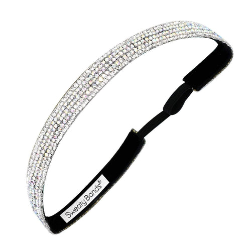 Bling | Princess Tiara | Iridescent | 5/8 Inch Sweaty Bands Non Slip Headband