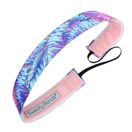 Blue Lagoon | Blue, Purple | 1 Inch Sweaty Bands Non Slip Headband