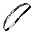 Blueprint | Black | 3/8 Inch Sweaty Bands Non Slip Headband