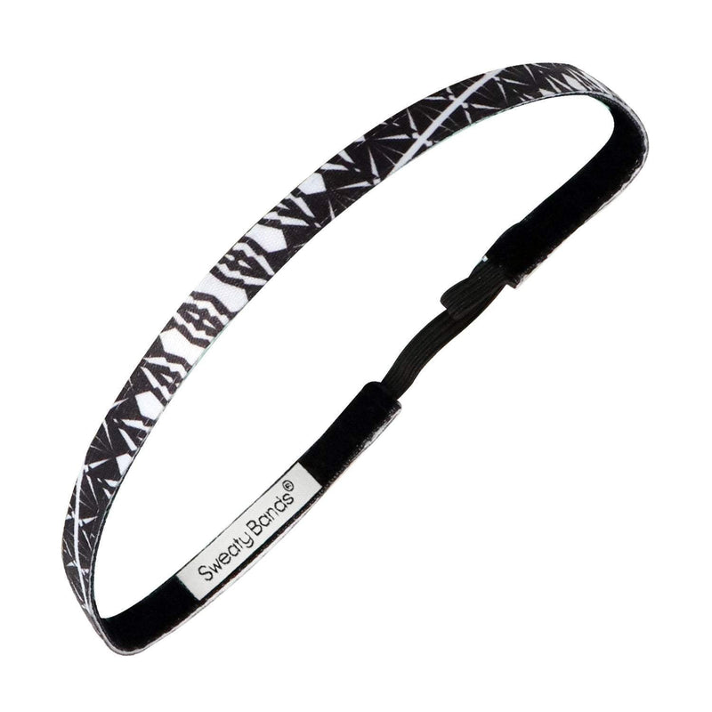 Blueprint | Black | 3/8 Inch Sweaty Bands Non Slip Headband