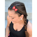 Bowtique | Polka Dot Viva Diva | Black | 3/8 Inch Sweaty Bands Non Slip Headband