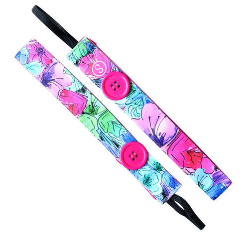 Buttons | Florabora | Multi | 1 Inch Sweaty Bands Non Slip Headband