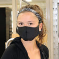 Buttons | Moroccan My World | Black | 1 Inch Sweaty Bands Non Slip Headband