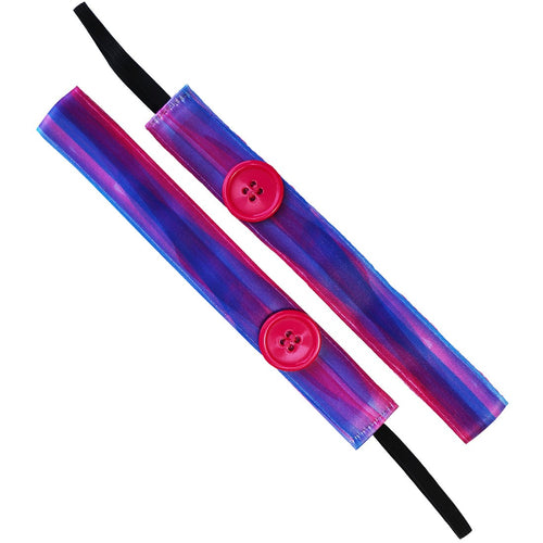 Buttons | Watercolors | Purple | 1 Inch Sweaty Bands Non Slip Headband