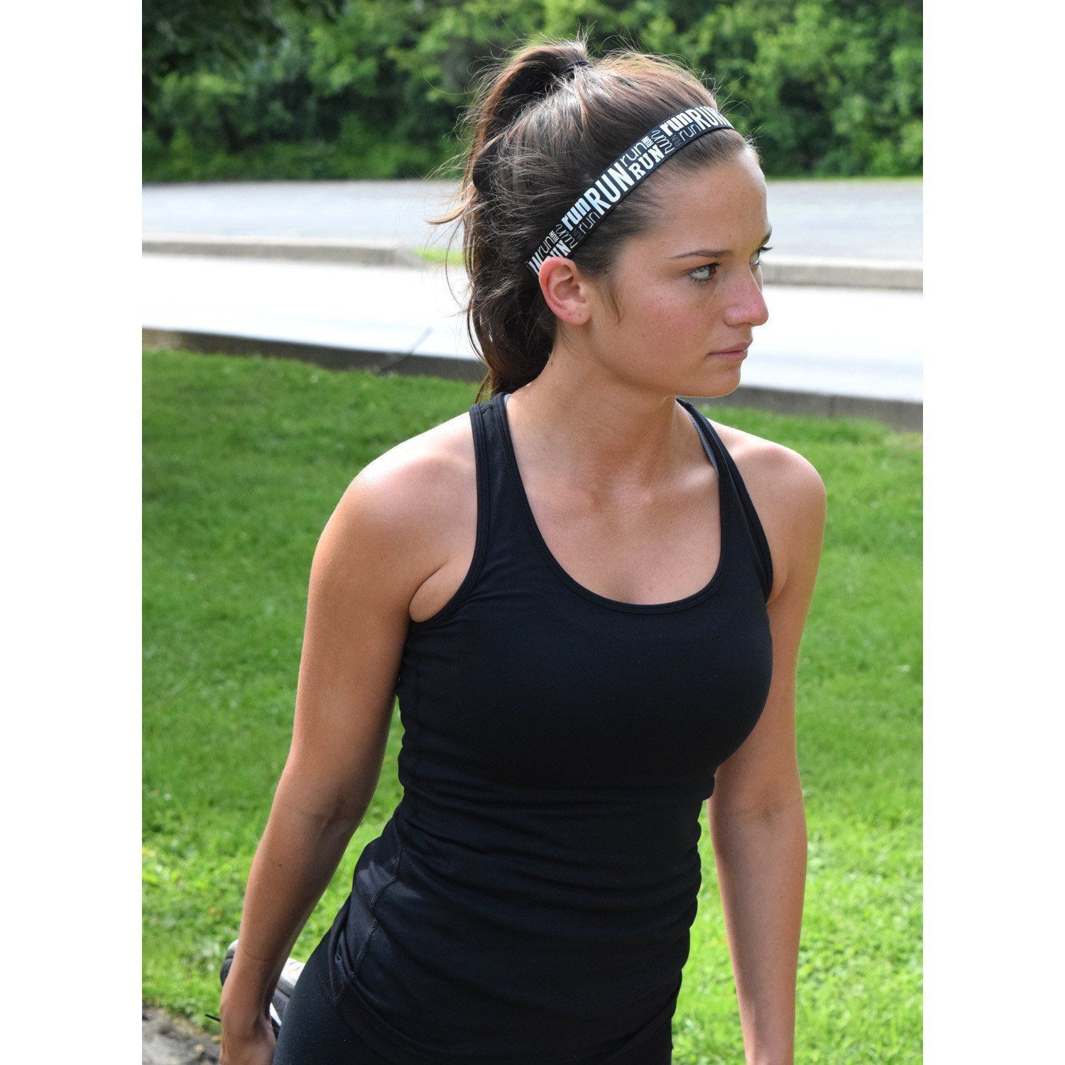 Cheaper Than Therapy | Black | 1 Inch Sweaty Bands Non Slip Headband