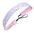 Cherry Blossom | Light Pink, Blue | 1 Inch Sweaty Bands Non Slip Headband