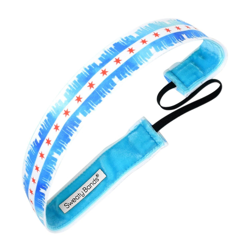 Chicago City Blue Sweaty Bands Non Slip Headband