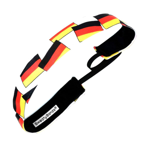 Country Pride | Germany Flags | Black, Red, Gold | 1 Inch Sweaty Bands
