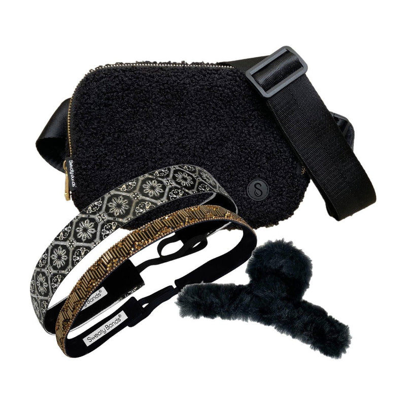 Cyber Week 4 Pack | Afterglow | Fur Claw | Art Deco | Sherpa Bag Sweaty Bands Non Slip Headband