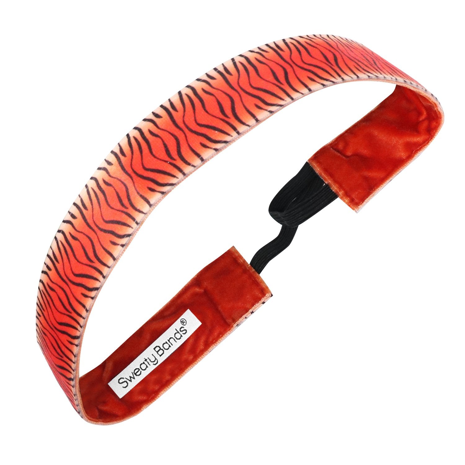 Eye of the Tiger | Orange, Black | 1 Inch Sweaty Bands Non Slip Headband