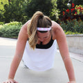 F#ck This Sh#t | White, Pink | 1 Inch Sweaty Bands Non Slip Headband