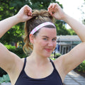 F#ck This Sh#t | White, Pink | 1 Inch Sweaty Bands Non Slip Headband