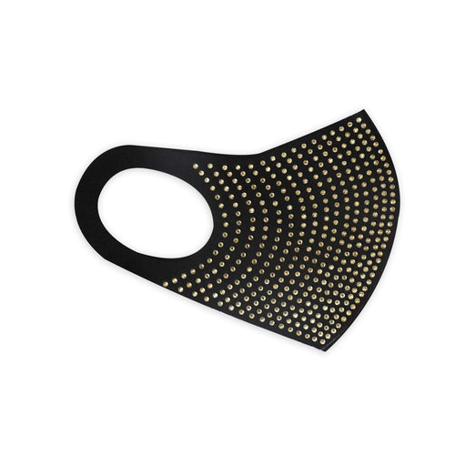 Face Mask | Bling Extra | SINGLE | Black, Gold Sweaty Bands Non Slip Headband