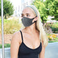 Face Mask | Bling Extra | SINGLE | Black, Silver Sweaty Bands Non Slip Headband