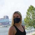 Face Mask | Bling Extra | SINGLE | Navy, Navy Sweaty Bands Non Slip Headband