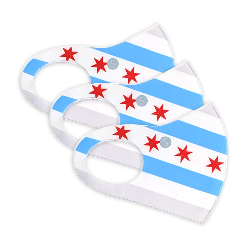 Face Mask |  Extra | 3 Pack | Chicago Flag