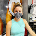 Face Mask | Extra | 3 Pack | Houndstooth Sweaty Bands Non Slip Headband