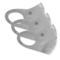 Face Mask |  Extra | 3 Pack | Light Grey Sweaty Bands Non Slip Headband