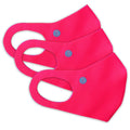 Face Mask | Extra | 3 Pack | Neon Pink Sweaty Bands Non Slip Headband