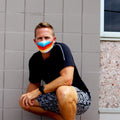 Face Mask | Extra | 3 Pack | Retro Rainbow Sweaty Bands Non Slip Headband