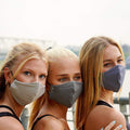 Face Mask | First | Grey Blue Sweaty Bands Non Slip Headband