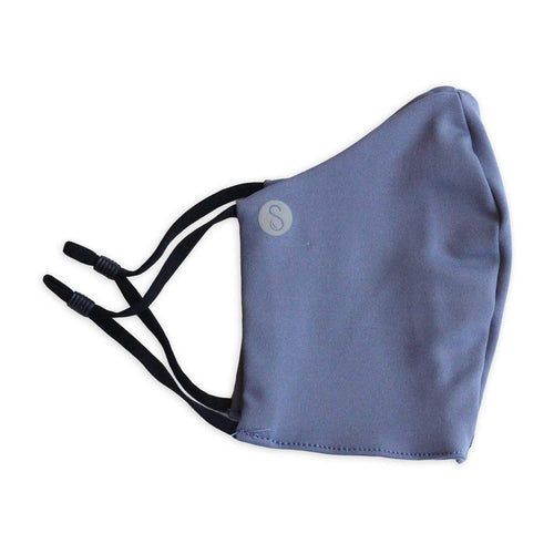 Face Mask | First | Grey Blue Sweaty Bands Non Slip Headband