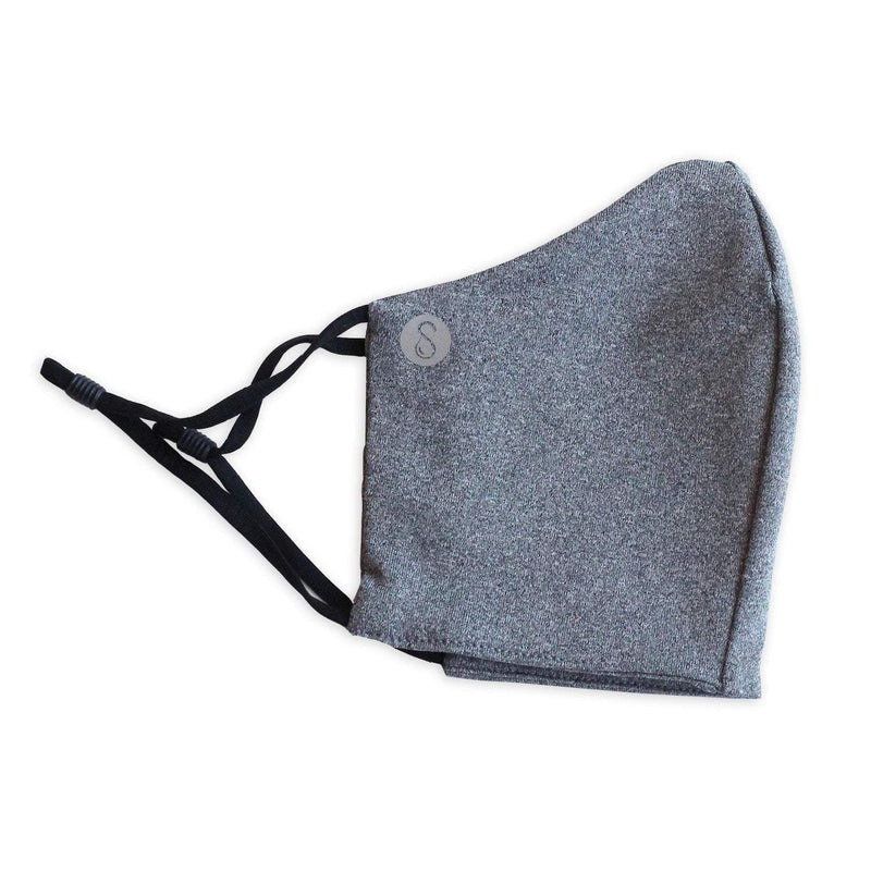 Face Mask | First | Heathered Grey Sweaty Bands Non Slip Headband