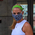 Face Mask |  Fresh | Zebra Stripes Sweaty Bands Non Slip Headband