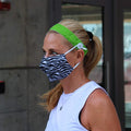 Face Mask |  Fresh | Zebra Stripes Sweaty Bands Non Slip Headband