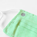 Face Mask | Oxford Pleat | Green Sweaty Bands Non Slip Headband