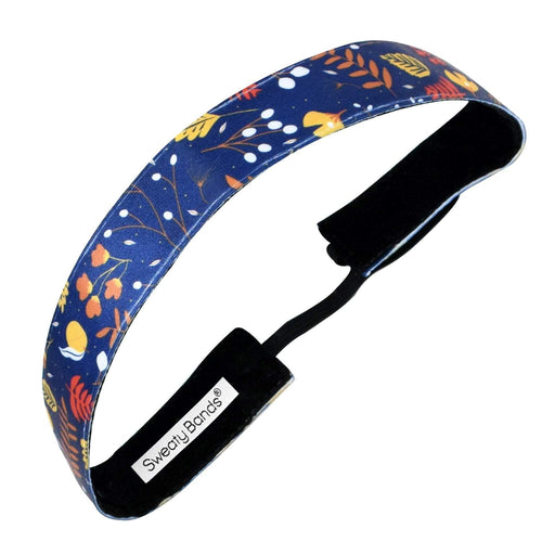 Fall Feels | Navy | 1 Inch Sweaty Bands Non Slip Headband