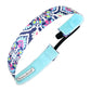 Fiesta | Blue | 1 Inch Sweaty Bands Non Slip Headband