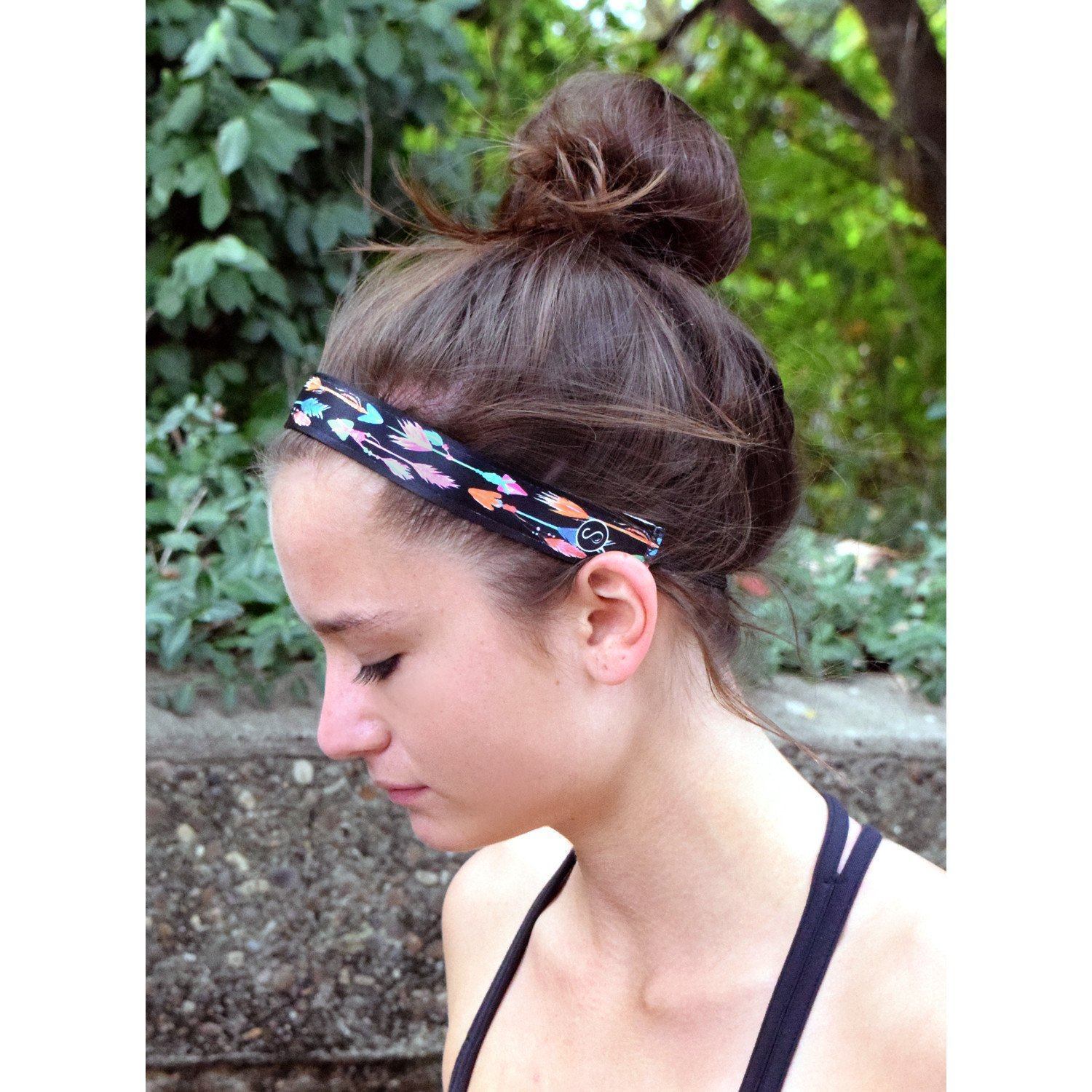 Find Your Way | Black | 1 Inch Sweaty Bands Non Slip Headband