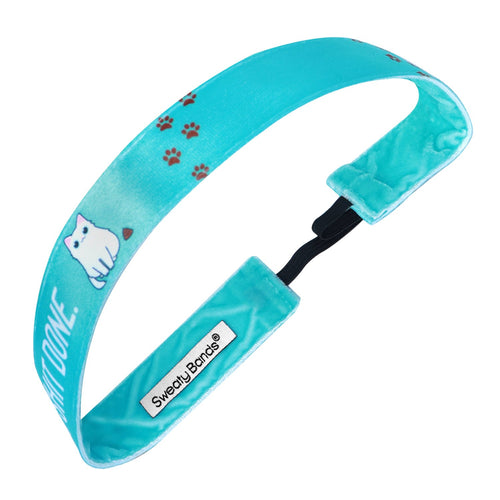 Get Sh#t Done | Teal | 1 Inch Sweaty Bands Non Slip Headband