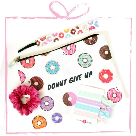 Gift Pack Catch All Donut Give Up Sweaty Bands Non Slip Headband